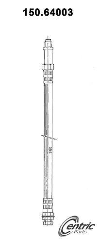 Centric 150.64003 brake hose, rear-brake hydraulic hose