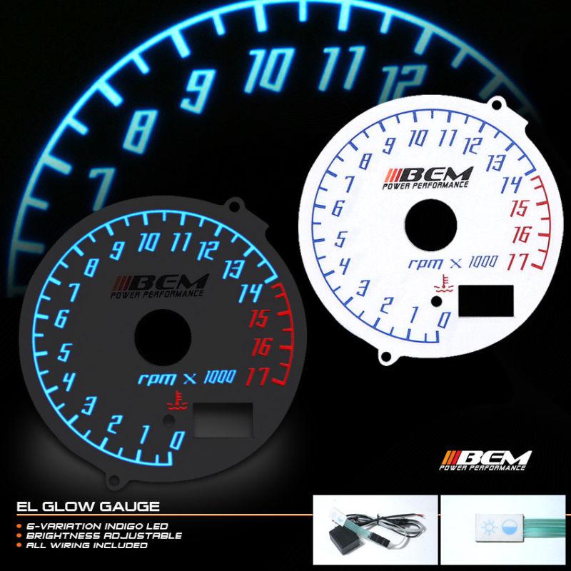 2001-2005 honda cbr600f4i f4 reverse glow gauge tachometer face kit motorcycle