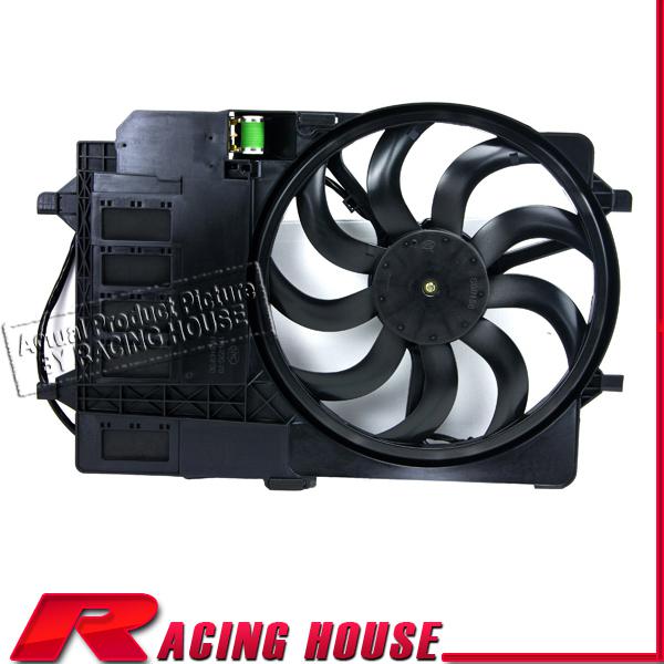 New 02 mini cooper s radiator a/c conditioning condenser fan motor shroud front