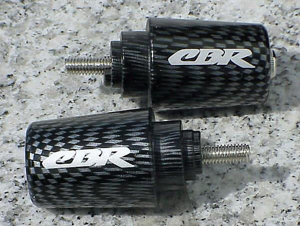 Honda cbr 250 600 f4i 900 929 954 1000 rr 1100 carbon bar ends