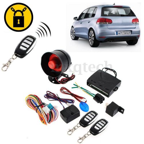 One way car alarm auto security central door lock locking system keyless sensor