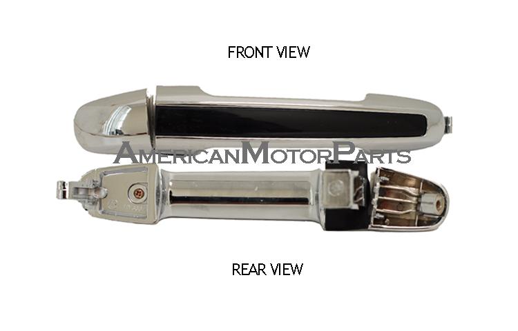 Passenger outside front door handle w/o keyhole 06-08 fit hyundai sonata