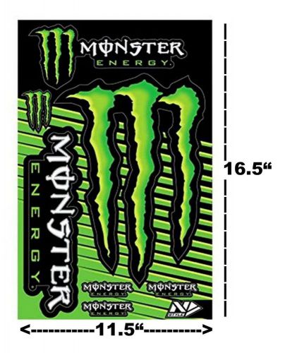 New genuine n-style monster energy sponsor logo decal sticker sheet graphic kit