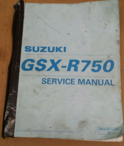 Used oem suzuki gsxr750 service manual 2000  gsx-r 750  99500-37111-03e sbk