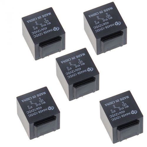 5x 40a amp spdt universal purpose relay 5pin 12 volt dc car automotive