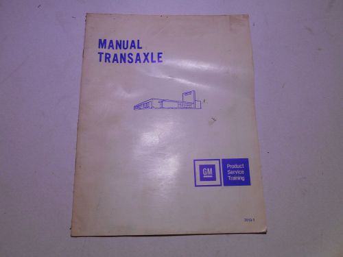 Gm manual transaxle manual