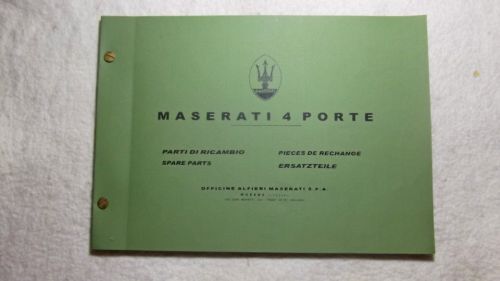 Maserati quattroporte i spare parts manual-original