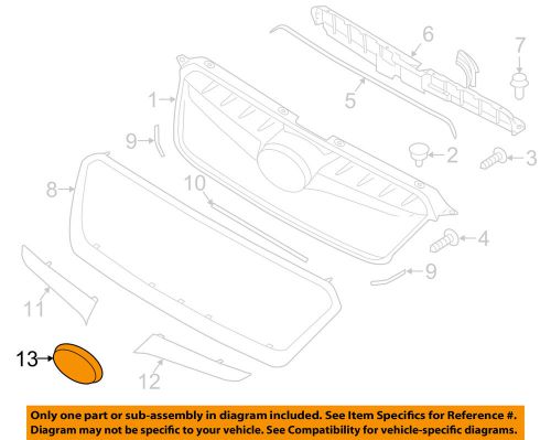 Subaru oem 2015 impreza grille-emblem badge nameplate 93013fj040