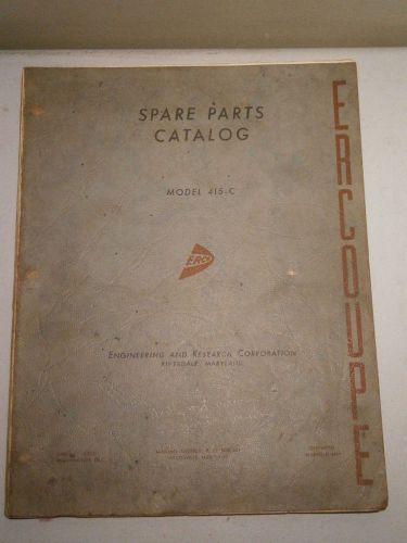 Ercoupe model 415-c spare parts catalog factory original airplane book manual