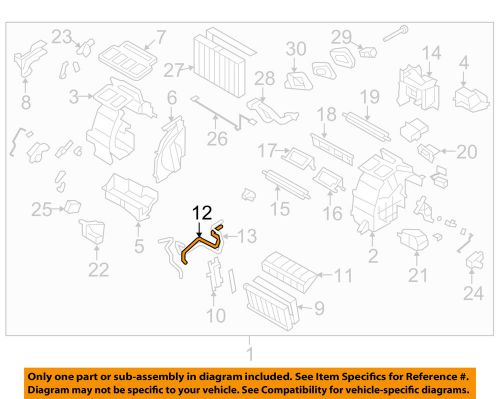 Subaru oem 14-15 forester 2.5l-h4 evaporator heater-pipe 72421fj000