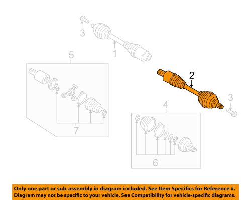 Vw volkswagen oem 09-15 tiguan drive axles-front-axle assembly left 5n0407761mx