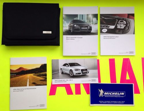 2013 audi rs5  rs 5 owners manual + navigation manual **extremely rare find***