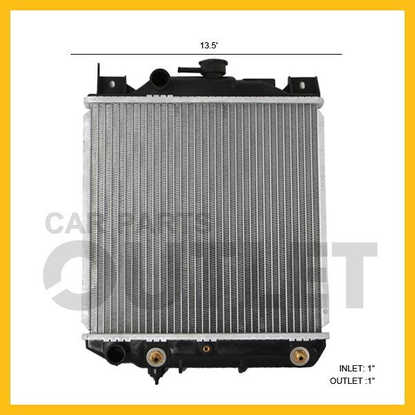 1992 chevy metro 1.3l l4 a/t radiator 1989-1991 sprint 1.0 l3 turbo new 89-91 92