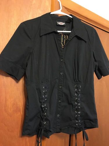 Harley-davidson women&#039;s  black shirt size medium