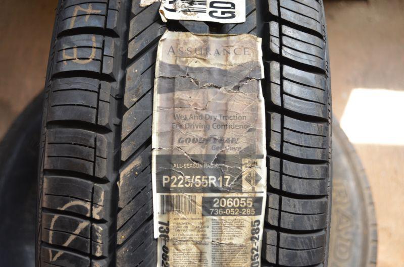 1 new 225 55 17 goodyear assurance tire