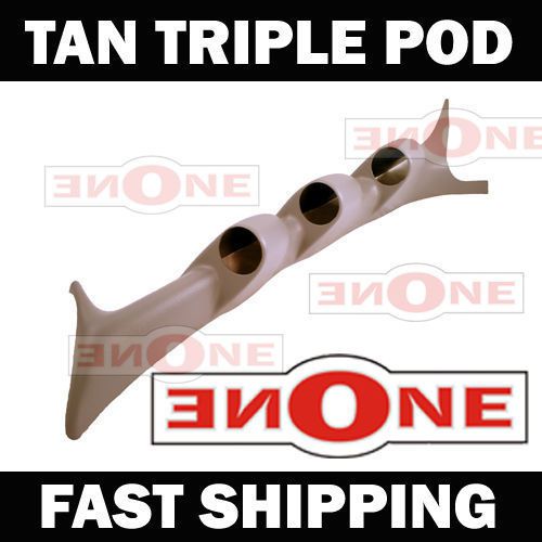 99 - 07 ford super duty tan triple gauge a pillar pod 52mm abs plastic