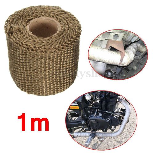 Titanium exhaust heat wrap 1m 2&#039;&#039; inch performance manifold insulating dsb ccc s