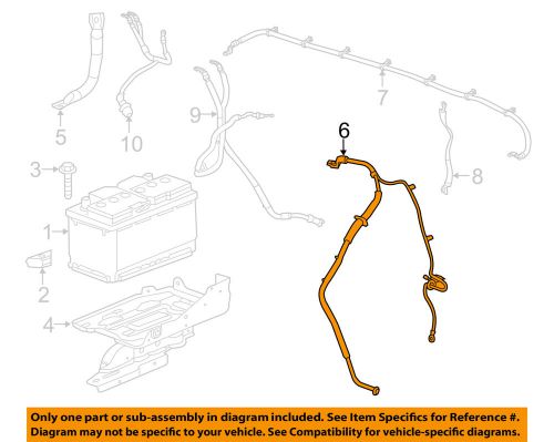 Gm oem battery-negative cable 23445424