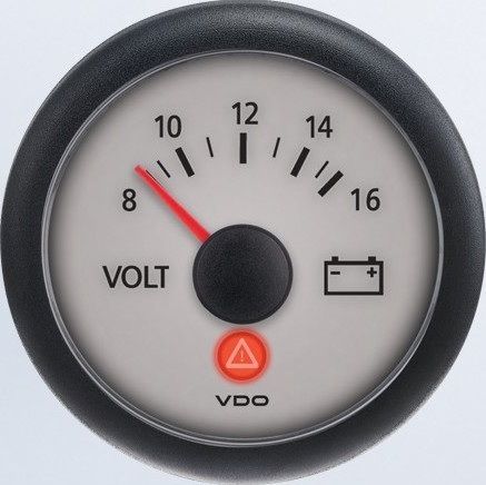 Vdo a2c53406019-s voltmeter 8-16v - viewline sterling