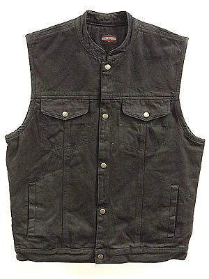 Men&#039;s band collar denim vest - new