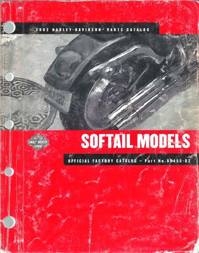 Harley-davidson softail models 2002 parts catalog 99455-02