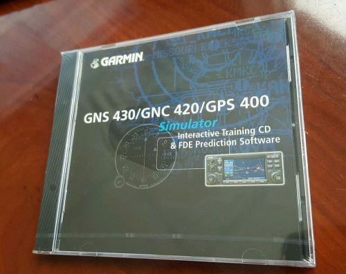Garmin gns430 gnc 420 gps 400 simulator interactive training cd fde software new