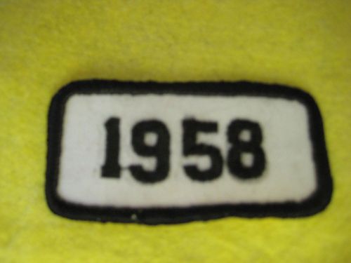 Vintage 1958  ford chevrolet plymouth dodge mopar pontiac buick  patch 3&#034;x1 1/2&#034;