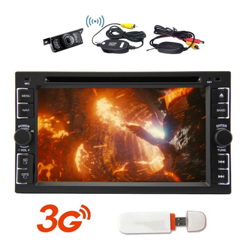 Indash audio car gps navigation wcdma 3g ipod fm/am 2din dvd player bt aux radio