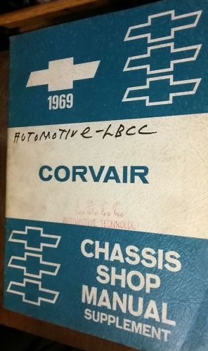 1969 chevrolet corvair auto shop manual chassis supplement chevy 69