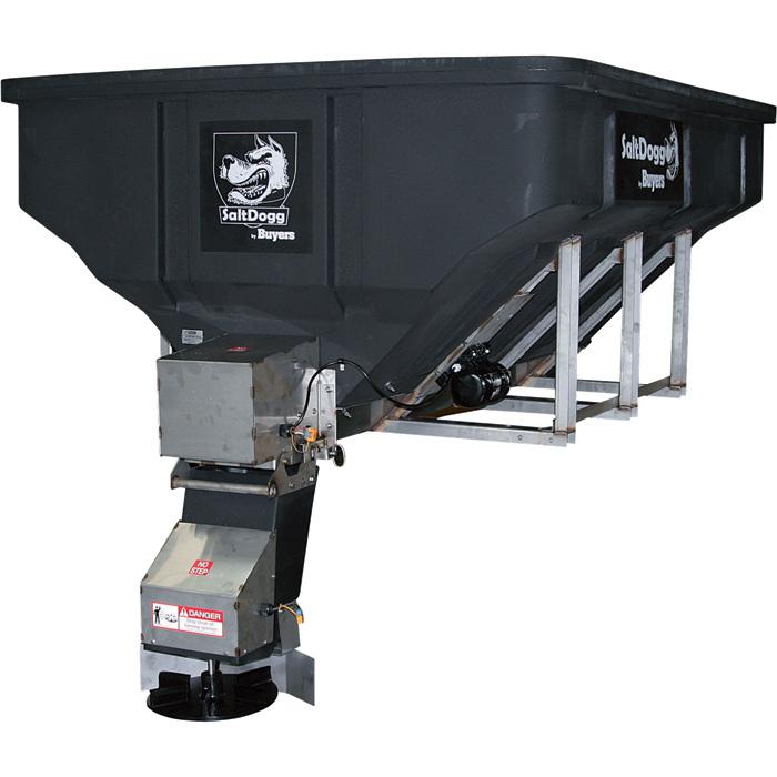 Saltdogg electric poly hopper spreader 4.0 cu yd cap- 7.5-ton trucks #shpe2250