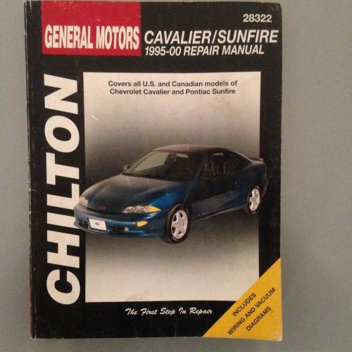 1995-00 cavalier/ sunfire chilton gm total car care  manual