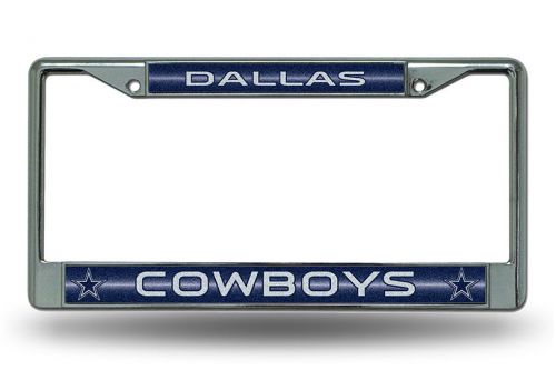 Dallas cowboys glitter chrome license plate frame - fcgl1801