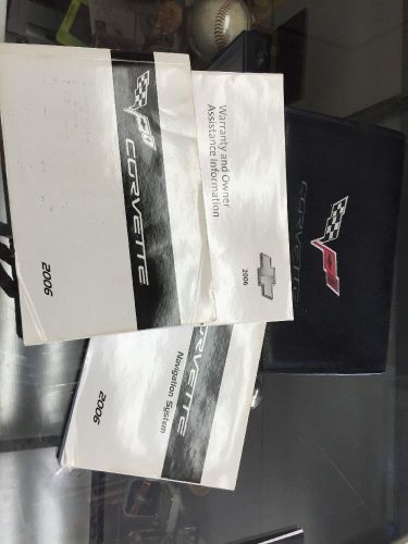 2006 chevrolet corvette owners manual and warranty book + case