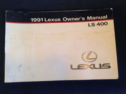 Lexus ls 400 (1991) owner&#039;s manual