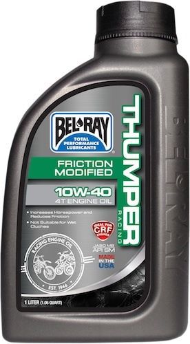 Bel-ray 1 liter friction modified thumper racing 4t 10w-40 99220-b1lw