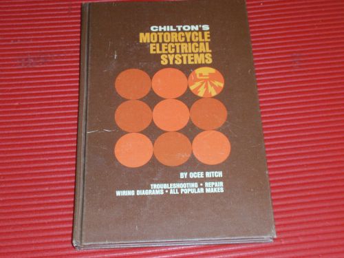 Vintage chiltons motorcycle electrical systems repair book 1969 hardback