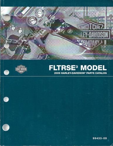 Harley-davidson fltrse³ model 2009 parts catalog; 99433-09