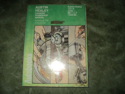Vtg auto books 1956-68 austin healey 100/6 3000 mk1 mk2 mk3 owners shop manual