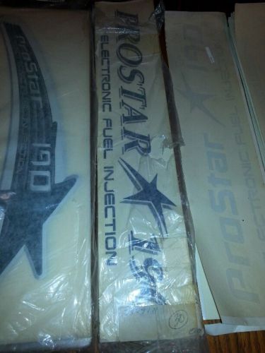 Mastercraft prostar 190 decal pair (2) oem black/mtn rock