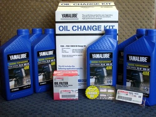 Oem yamaha outboard f200~f250 10w30 oil change kit lub-mrnlg-kt-10