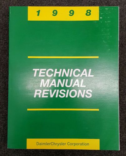 1998 chrysler (full line) factory technical manual revisions