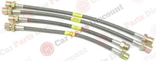 New troutman brake hose set - steel braided with clear protective jacket