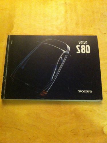 2000 volvo s80 owners manual.