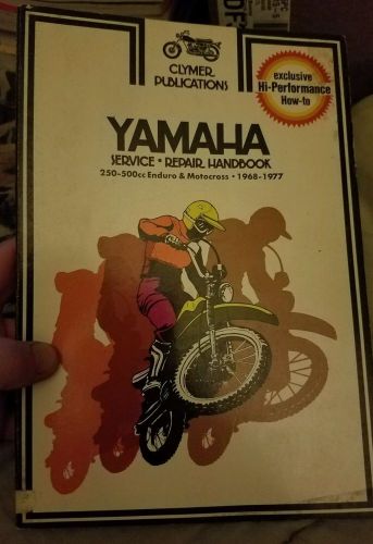 Clymer service manual yamaha 250-500cc enduro &amp; motocross 1968-1977.