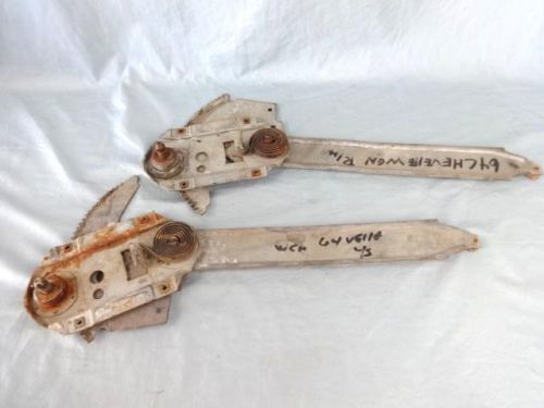 1964 chevelle wagon 4 door front window regulator set - used