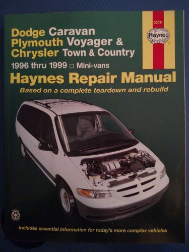 Haynes repair manual 30011 - dodge caravan - plymouth voyager - chrysler t&amp;c