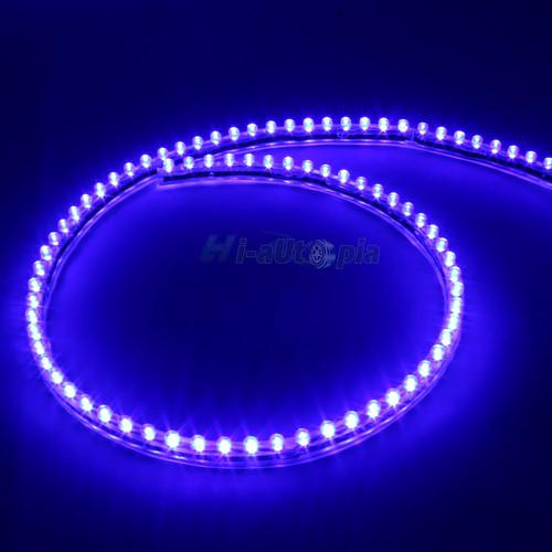 2x 96cm/37.76" blue 96-led bulb flexible light strip