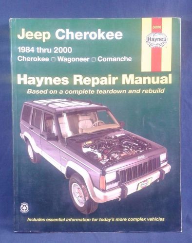 Haynes publications 50010 repair manual for jeep cherokee 1984 thru 2000