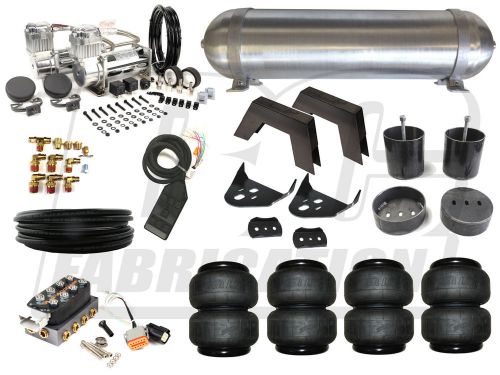 99-06 silverado complete air bag kit - 3/8 electric airbag system air suspension