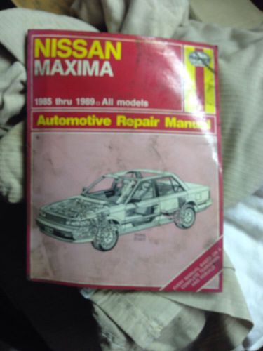 Haynes nissan maxima 1985 thru 1989 repair manual #1341